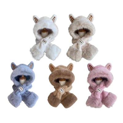 GORRO BUFANDA OREJAS DE ZORRO 58CM 1