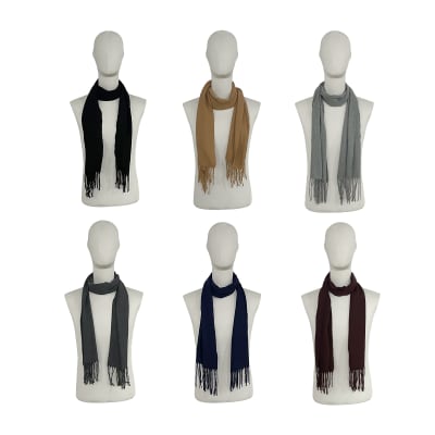 BUFANDA SIMIL CACHEMIRA COLOR LISO 32X180CM1