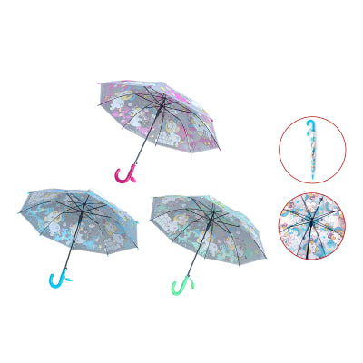 PARAGUAS DISEÑO UNICOrNIO CON COLGADOR 8K*50CM1