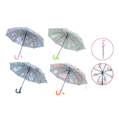 PARAGUAS DISEÑO PANDA CON COLGADOR 8K*50CM1