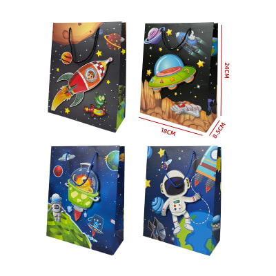 BOLSA REGALO NAVE ESPACIAL 18X24X8.5CM1