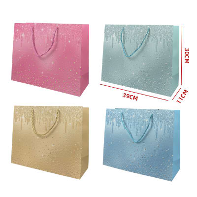 BOLSA REGALO GLITTER COLORS 30X39X11CM1