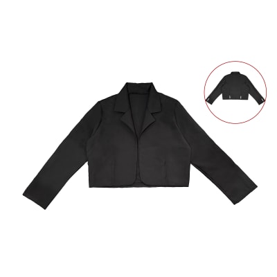 CHAQUETA HUASO NEGRO NIÑO 6,8,10,131