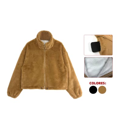CHAQUETA PELUDA CON CIERRE M-L/L-XL/XL-XXL | VENTA DESDE 12 UNIDADES1