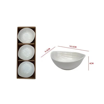 SET 3 BOWLS CERÁMICA FORMA OVALADA1