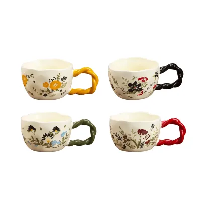 TAZA CERAMICA FLORAL 380 ML1