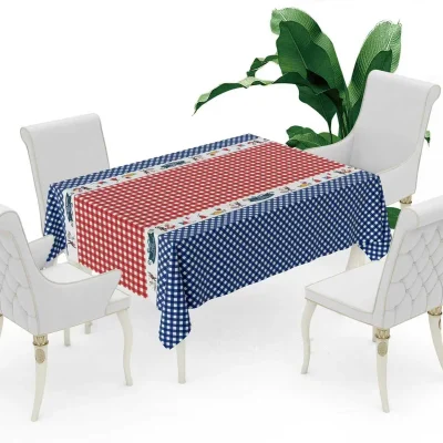 MANTEL FIESTAS PATRIAS CUADRILLE 140X210CM / venta por docena1