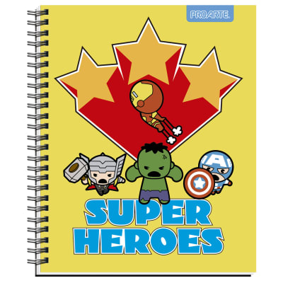 CUADERNO UNIVERSITARIO SUPER COMICS MATEMÁTICA 7MM | 10 UNID1