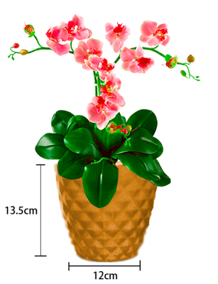 MACETERO PLASTICO TEXTURA CILINDRO 13.5X12CM | 12 UNID1