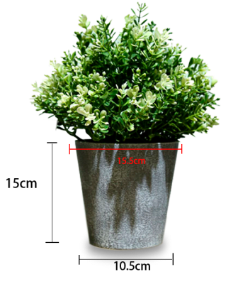 MACETERO PLASTICO CILINDRO JASPEADO GRIS CLARO 10.5X15.5X15CM | 12 UNID1