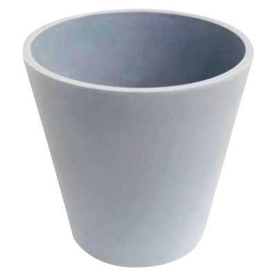 MACETERO PLASTICO LISO GRIS CLARO 15.5X10.5X15CM | 12 UNID1