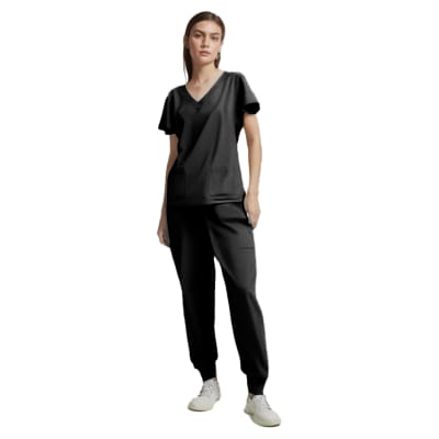 CONJUNTO CLINICO FEMENINO NEGRO S-XL 3051