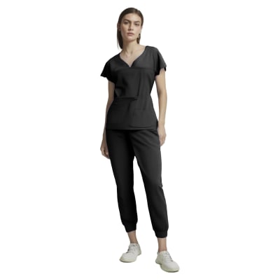 CONJUNTO CLINICO FEMENINO NEGRO S-XL 3071