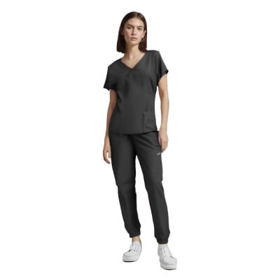 CONJUNTO CLINICO FEMENINO NEGRO S-XL 3081