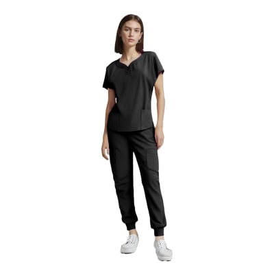 CONJUNTO CLINICO FEMENINO NEGRO S-XL 3091