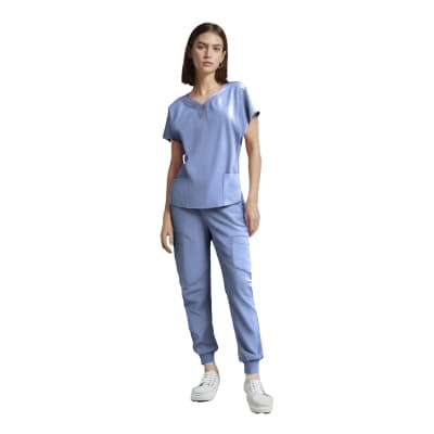 CONJUNTO CLINICO FEMENINO AZUL CLARO S-XL 3091