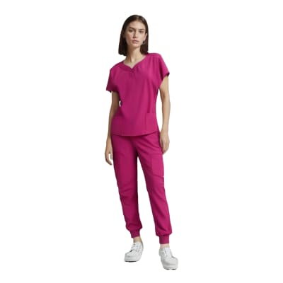 CONJUNTO CLINICO FEMENINO FUCSIA S-XL 3091
