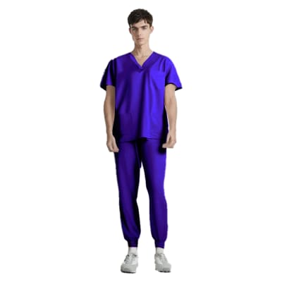 CONJUNTO CLINICO MASCULINO LILA M-2XL 801