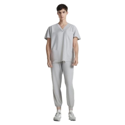 CONJUNTO CLINICO MASCULINO GRIS M-2XL 80S1