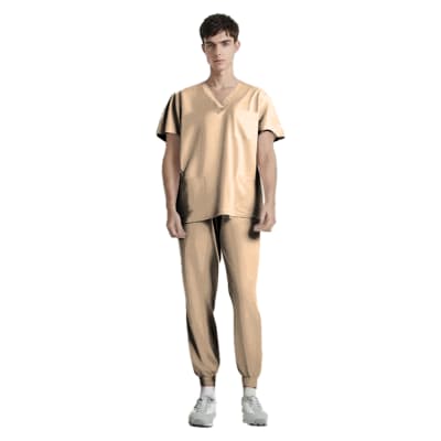 CONJUNTO CLINICO MASCULINO BEIGE M-2XL 801