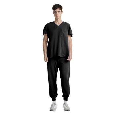 CONJUNTO CLINICO MASCULINO NEGRO M-2XL 811
