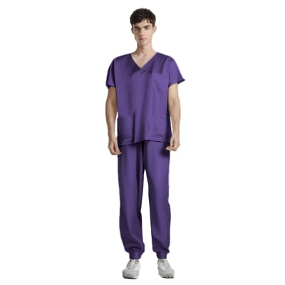 CONJUNTO CLINICO MASCULINO LILA M-2XL 821
