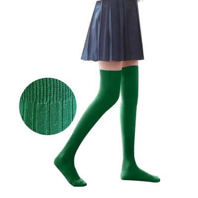 CALCETINES ESCOLAR LARGA VERDE ACRILICA TALLA 9-101
