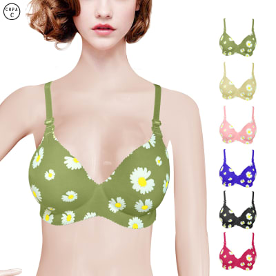 SOSTEN DE MUJER ESTAMPADO FLORES CON BORDES | 12 UNID1