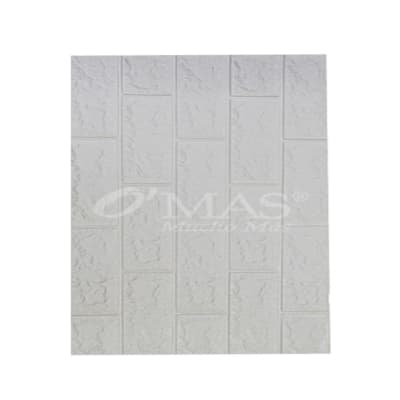 LAMINA DE PARED 3D PAPEL MURAL LADRILLO BLANCO | 4 UNI1