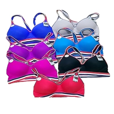 SOSTEN DE MUJER DEPORTIVO LISO BORDE CON COLORES COPA C | 12 UNID1