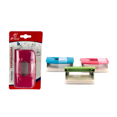 PERFORADORA COLOR LISO METAL 6MM | 24 UNID1