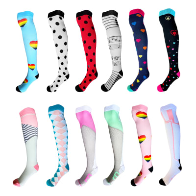 CALCETINES PARA VARICES CON DISEÑO | 12 UNID1