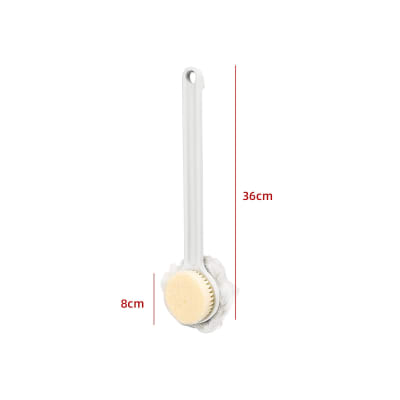 CEPILLO DE DUCHA EXFOLIADOR CORPORAL DOBLE CARA 36CM | 12 UNID1