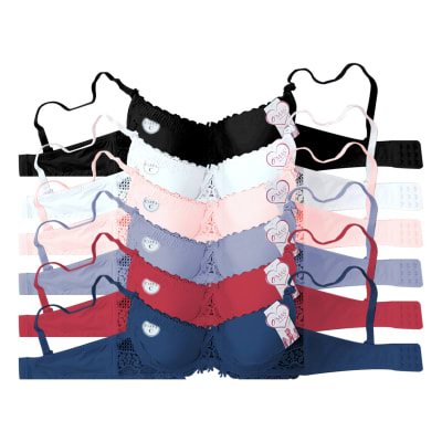 SOSTEN DE MUJER COLOR LISO CON DISEÑOS DE ENCAJE COPA C | 12 UNID1