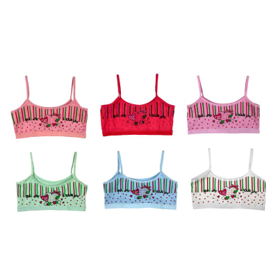 PETO DE ALGODÓN DE NIÑA CON ESTAMPADO | 12 UNID1