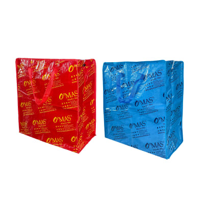 BOLSA DE COMPRAS O'MAS 70X80X25CM | 120 UNID1