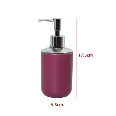 DISPENSADOR PLASTICO COLOR BURDEO 6.5X17.5CM | 12 UNID1