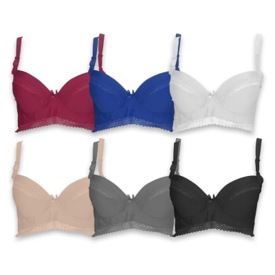 SOSTEN DE MUJER LISO PRETINA CON ENCAJE | 12 UNID1