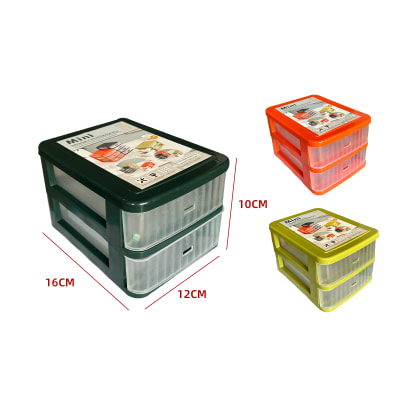 ORGANIZADOR PLASTICO 2 NIVELES 16X12X10CM | 12 UNID1