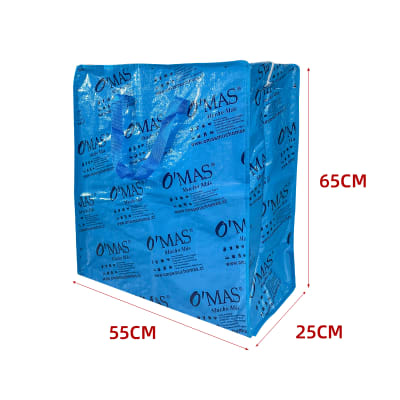 BOLSA DE COMPRAS O'MAS 55X65X25CM | 120 UNID1