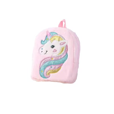 MOCHILA FELPA UNICORNIO 21X27CM | 12 UNID1