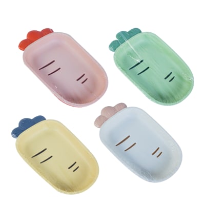 JABONERA PLÁSTICA DISEÑO ZANAHORIA 17X10X3CM | 12 UNID1