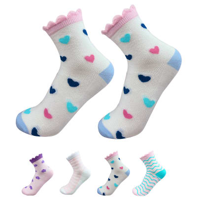 CALCETIN DE NIÑA CORTE MEDIO CON DETALLES EN LOS PUÑOS | 12 UNID1