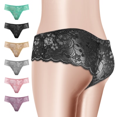 COLALESS DE MUJER ENCAJE TIRO ALTO | 12 UNID1