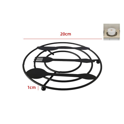 POSA OLLAS DE METAL DISEÑO CUBIERTOS 20CM  | 12 UNID1