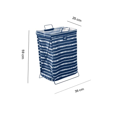 CESTO PARA ROPA PLEGABLE  36cm X 25cm X 59cm  | 12 UNID2
