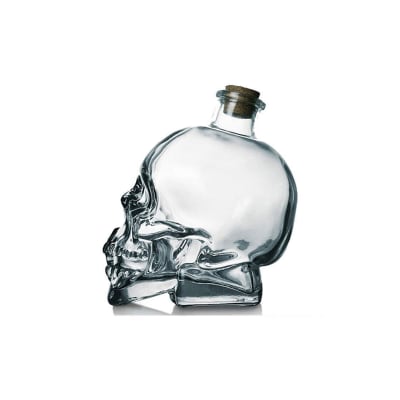 FRASCO VIDRIO CALAVERA TAPA CORCHO 100ML  | 90 UNID1