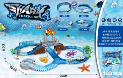 PISTA DE AUTOS ACUATICO 183PCS 95X80X23CM1