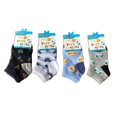 CALCETINES BEBÉ NIÑO TOBILLO TALLAS 18-24 MESES |12 UNI1