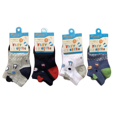 CALCETÍN BEBÉ NIÑO TOBILLO TALLA 18-24 MESES|12 UNI1